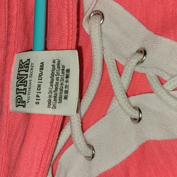 womens PINK varsity long sleeve tshirt size small - Picture 4 of 4